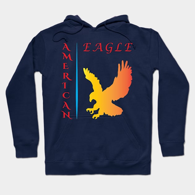 American Eagle Best Design Hoodie by Eagle Funny Cool Designs